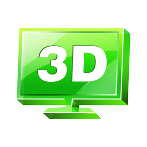 透明的 3d 图标